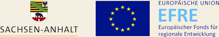 Logo Sachsen Anhalt und Logo Europäischer Fonds für regionale Entwicklung (EFRE)